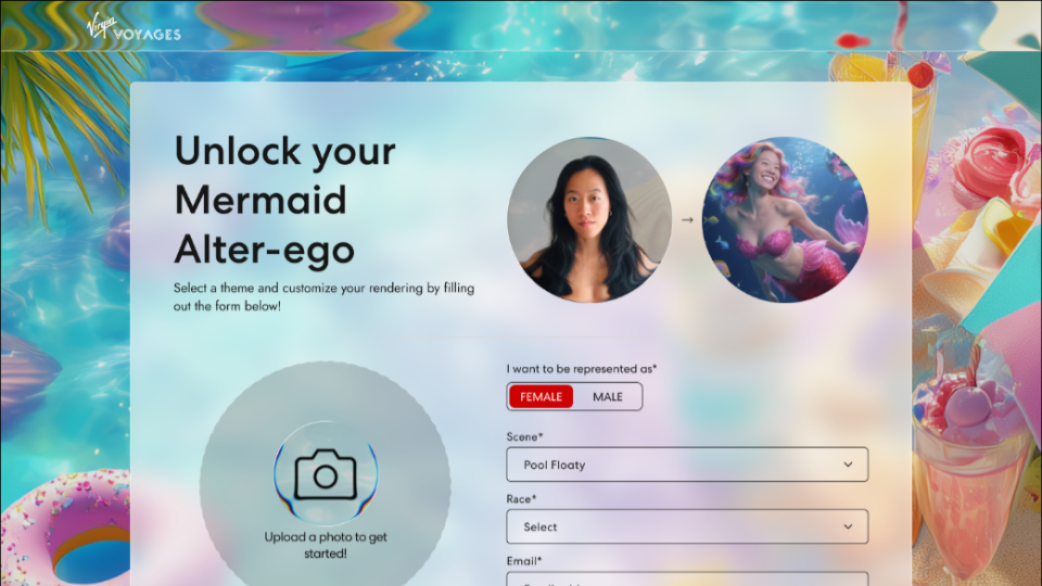 Virgin Voyagers avatar builder